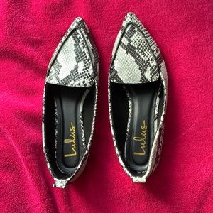Lulus Snakeskin Loafers